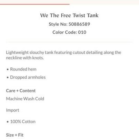 Free People Womens Blue Twist Tank Top Size XS - Picture 4 of 5